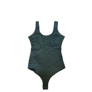 Pinsy Medium Olive Thong Bodysuit - Long Torso, Waist Snatching!